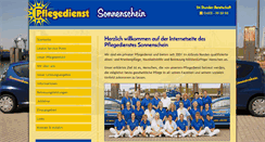 Desktop Screenshot of pflegedienst-sonnenschein.com